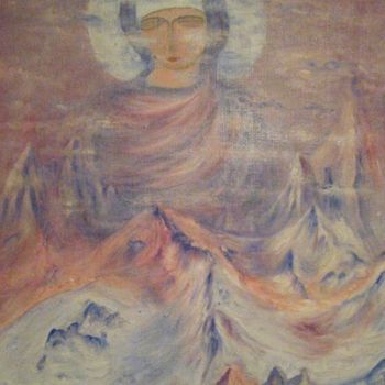 Pintura titulada "Матерь Мира на Белу…" por Nina Rodina, Obra de arte original