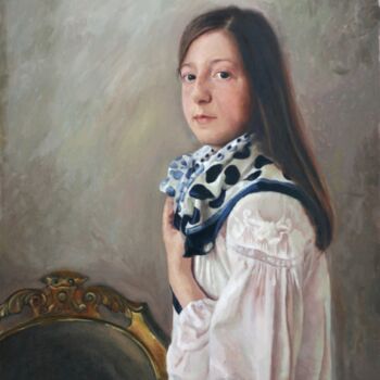 Painting titled "Black Eyes" by Radosveta Zhelyazkova, Original Artwork, Oil