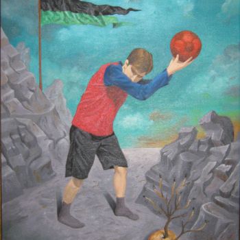 Painting titled "Returnig talent" by Predrag Radovanovic, Original Artwork, Oil