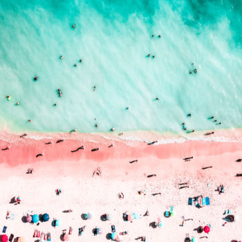 Photography titled "Summer Beach Fun" by Radu Bercan, Original Artwork, Digital Photography