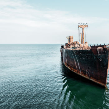 Fotografia zatytułowany „I Am A Shipwreck” autorstwa Radu Bercan, Oryginalna praca, Fotografia cyfrowa