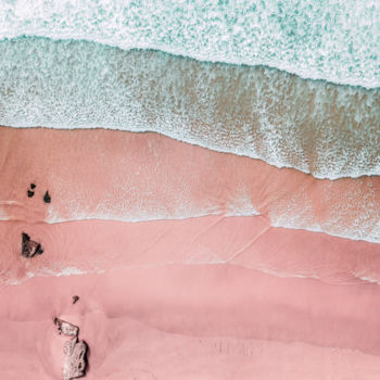 Photography titled "Pink Beach" by Radu Bercan, Original Artwork, Digital Photography