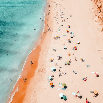 Fotografie getiteld "Aerial Summer Beach…" door Radu Bercan, Origineel Kunstwerk, Digitale fotografie