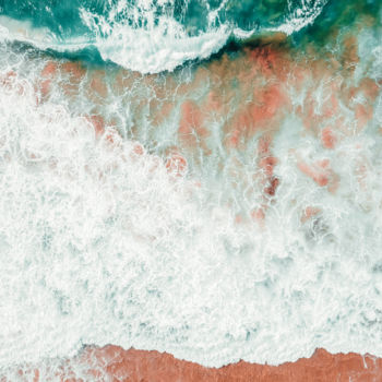 Photographie intitulée "White Ocean Waves C…" par Radu Bercan, Œuvre d'art originale, Photographie numérique