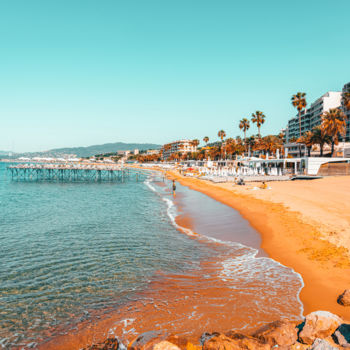 "Cannes Beach In Sum…" başlıklı Fotoğraf Radu Bercan tarafından, Orijinal sanat, Dijital Fotoğrafçılık