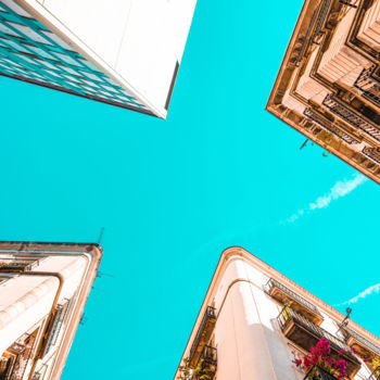 Photography titled "Looking Up In Barce…" by Radu Bercan, Original Artwork, Digital Photography