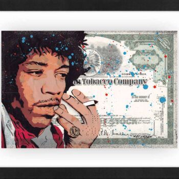 Painting titled "Hendrix" by Raf Urban, Original Artwork, Acrylic