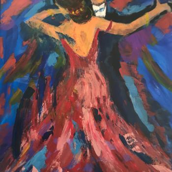Painting titled "Les danseurs" by Rafael Esteve, Original Artwork, Acrylic