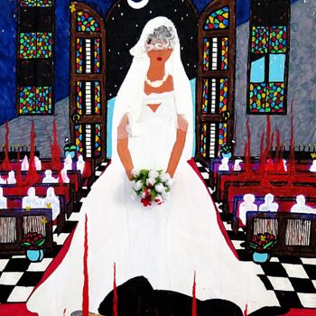 Pintura intitulada "A Noiva" por Rafael Figueiredo, Obras de arte originais, Acrílico