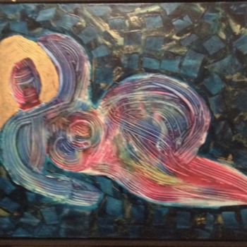 Painting titled "Relaxing Glowing Go…" by Rafael Labro, Original Artwork, Acrylic