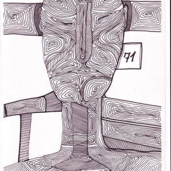 Drawing titled "PERSONALIDAD 71" by Piedehierro., Original Artwork