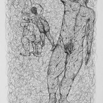 Drawing titled "Desnudos sin miedos…" by Piedehierro., Original Artwork