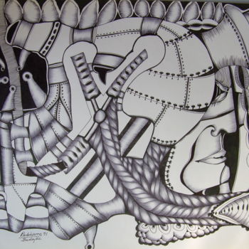 Drawing titled "Sin titulo.III" by Piedehierro., Original Artwork