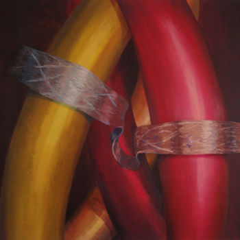 Peinture intitulée "United Colors AKAL" par Rafał Labijak, Œuvre d'art originale, Huile