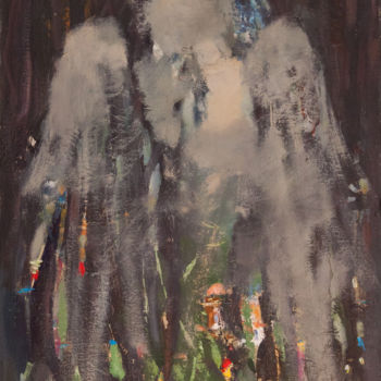 Картина под названием "Forest Nymph" - Rafayel Muradov, Подлинное произведение искусства, Масло