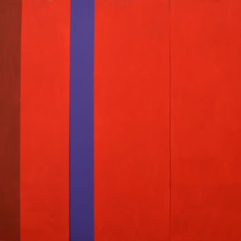 Malerei mit dem Titel "Dominante rossa" von Raffaele Iannone, Original-Kunstwerk, Acryl
