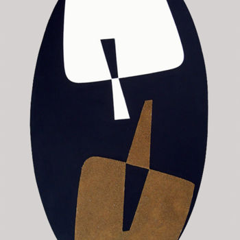 제목이 "Ovale 01"인 미술작품 Raffaele Iannone로, 원작, 아크릴