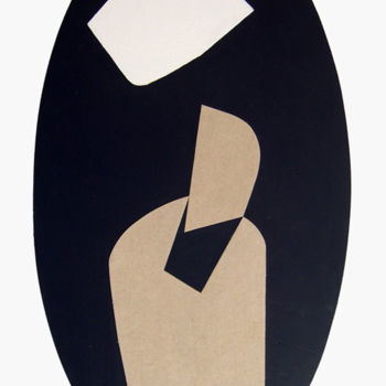 Malerei mit dem Titel "Ovale 03" von Raffaele Iannone, Original-Kunstwerk, Acryl