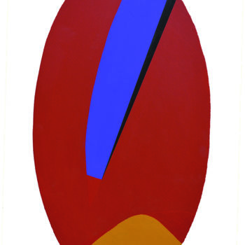 Painting titled "Ovale 06" by Raffaele Iannone, Original Artwork, Acrylic