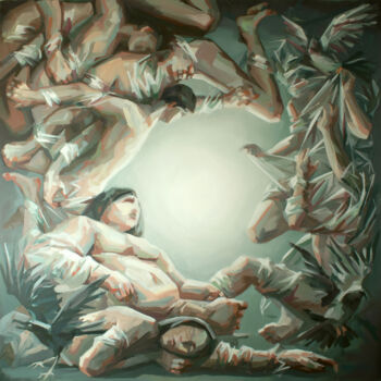 Peinture intitulée "Op.497 MMXXI "Il vi…" par Rafferoico, Œuvre d'art originale, Huile