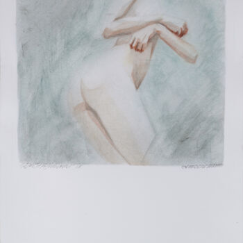 Dessin intitulée "Almost Fading Venus…" par Rafferoico, Œuvre d'art originale, Pastel