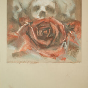 Disegno intitolato ""Die Rose Ist Ohne…" da Rafferoico, Opera d'arte originale, Carbone