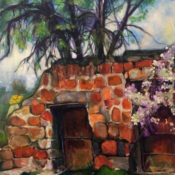 Картина под названием "''Landscape''2" - Raffi Ghazaryan, Подлинное произведение искусства, Масло Установлен на Деревянная р…