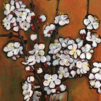 Painting titled "''Spring''1" by Raffi Ghazaryan, Original Artwork, Acrylic