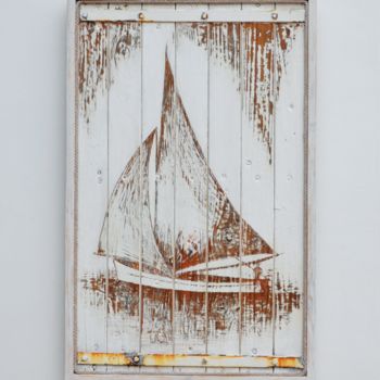 Gravures & estampes intitulée "Sailing Boat" par Raffray Hugo, Œuvre d'art originale, Gravure
