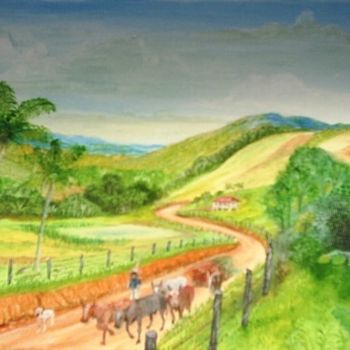 Pintura intitulada "Caminho da Roça" por Ricardo Alves Ferreira Raf, Obras de arte originais