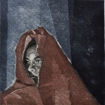 Incisioni, stampe intitolato "HORS-CHAMP" da Rahma Neili, Opera d'arte originale, incisione