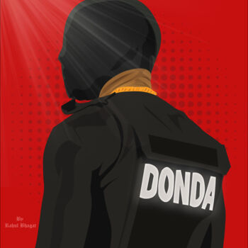 Digital Arts titled "DONDA ILLUSTRATION…" by Rahul Bhagat, Original Artwork, 2D Digital Work