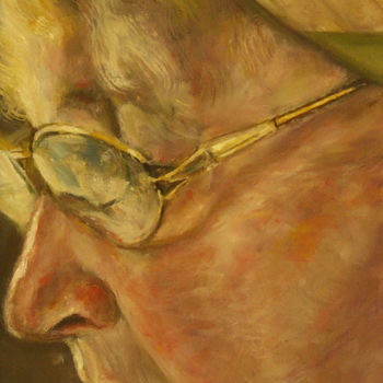 Peinture intitulée "Portrait of Martta" par Raija Merilä, Œuvre d'art originale, Huile