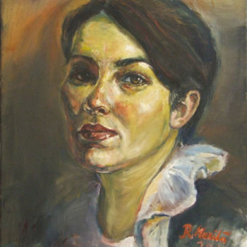 Peinture intitulée "Carola" par Raija Merilä, Œuvre d'art originale, Huile