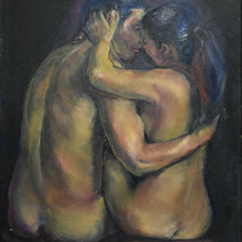Malerei mit dem Titel "You and Me by Raija…" von Raija Merilä, Original-Kunstwerk, Öl
