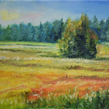 Painting titled "Autumn is Here" by Raija Merilä, Original Artwork, Oil