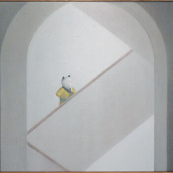 Peinture intitulée "Treppe" par Raimo Bergt, Œuvre d'art originale, Acrylique