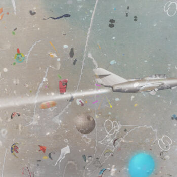 Digital Arts titled "Débris spatiale" by Raimo Bergt, Original Artwork, Digital Collage
