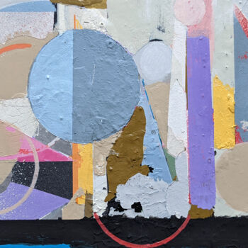 Malerei mit dem Titel "Blek" von Raimo Bergt, Original-Kunstwerk, Acryl Auf Karton montiert