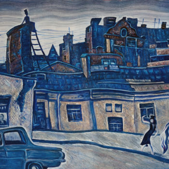 Картина под названием "Белые ночи в Питере" - Берестов, Подлинное произведение искусства, Масло