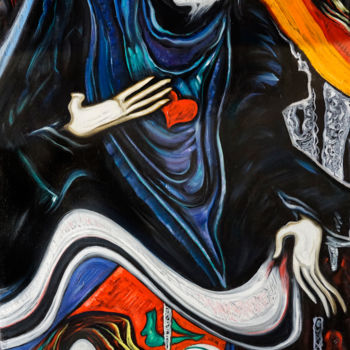 Картина под названием "Магия" - Берестов, Подлинное произведение искусства, Масло