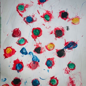 Painting titled "Dots of Glory" by Cady, Original Artwork, Acrylic