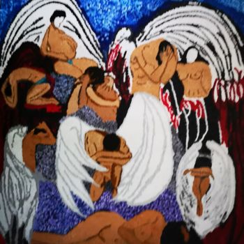 Peinture intitulée "Angeli e demoni deg…" par Raiquen Arduini, Œuvre d'art originale