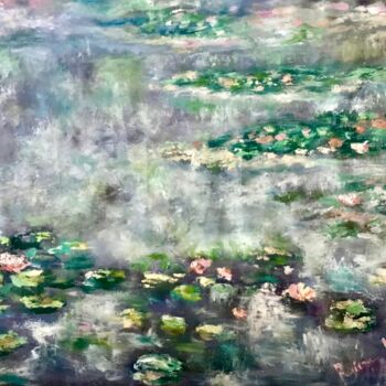 "Waterlillies pond o…" başlıklı Tablo Raissa Kagan tarafından, Orijinal sanat, Petrol