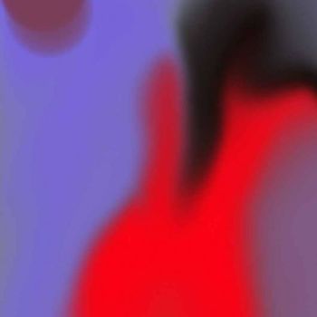 Arts numériques intitulée "Dame en rouge" par Said Benkiran, Œuvre d'art originale