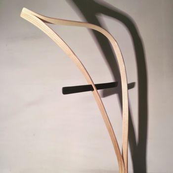 Skulptur mit dem Titel "Deco I- Vises" von Raka Studio, Original-Kunstwerk, Holz