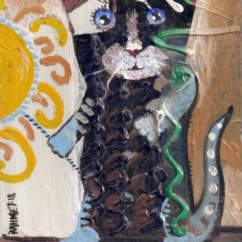 Pintura titulada "ABSTRACT CAT." por Rakhmet Redzhepov, Obra de arte original, Acrílico