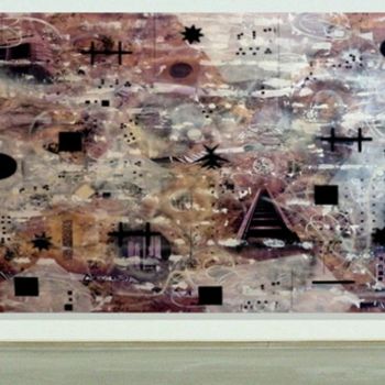 Malerei mit dem Titel "Big City" von Ralf Mazura, Original-Kunstwerk, Öl
