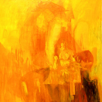 Pintura titulada "Yellow still life /…" por Justyna Ralicka, Obra de arte original, Oleo