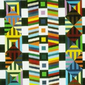 Peinture intitulée "Color Systems" par Ralph Berko, Œuvre d'art originale, Huile
